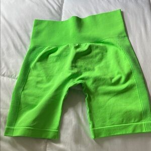 Diosafit Neon Green Biker Shorts